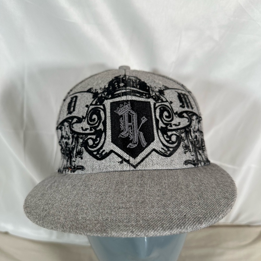 Akademiks Vintage Y2K Old English Spellout Goth Grunge Hat Wool Blend 7 3/8